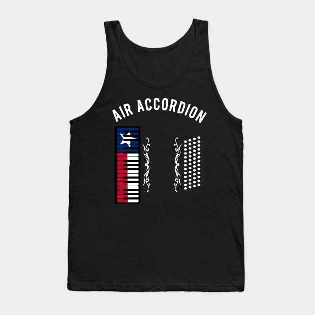 Texas Flag Air Accordion Clothing | Tejano Gift | Mexican Tank Top by Journey Mills